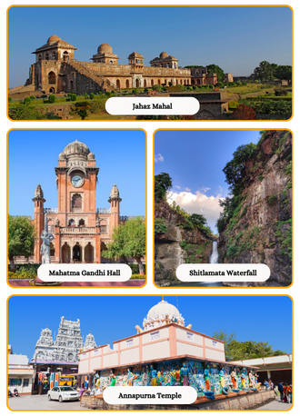 Places to Explore with Indore City Cabs - Bharat Taxi